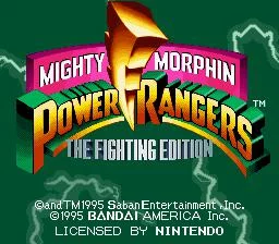 Изображение игры: Mighty Morphin Power Rangers: The Fighting Edition