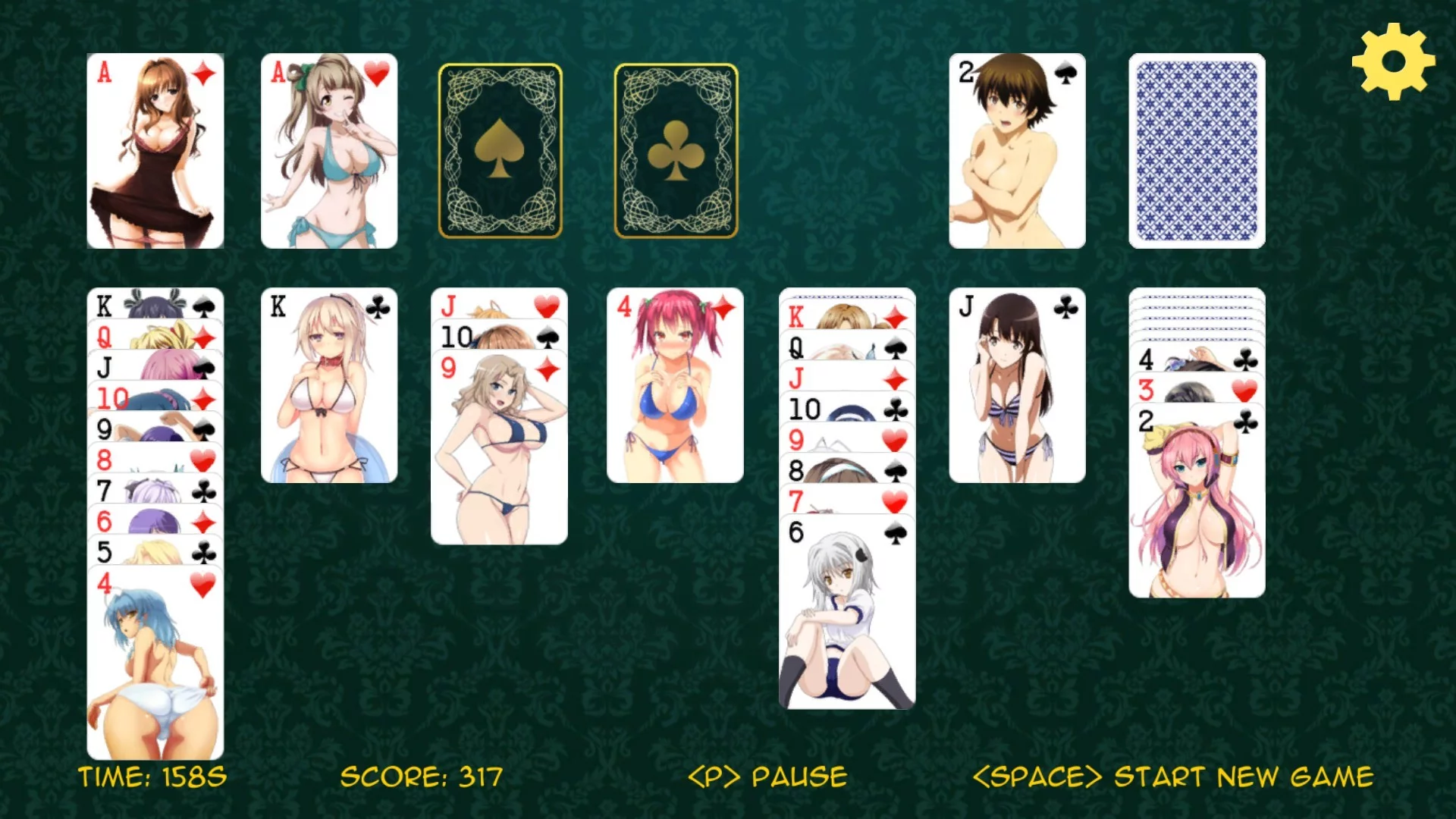 Изображение игры: Anime Solitaire