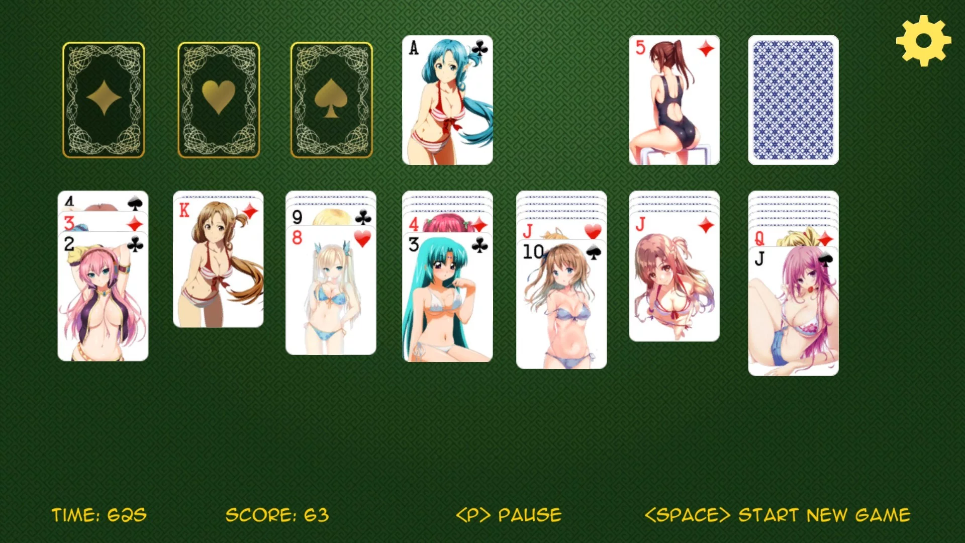 Изображение игры: Anime Solitaire