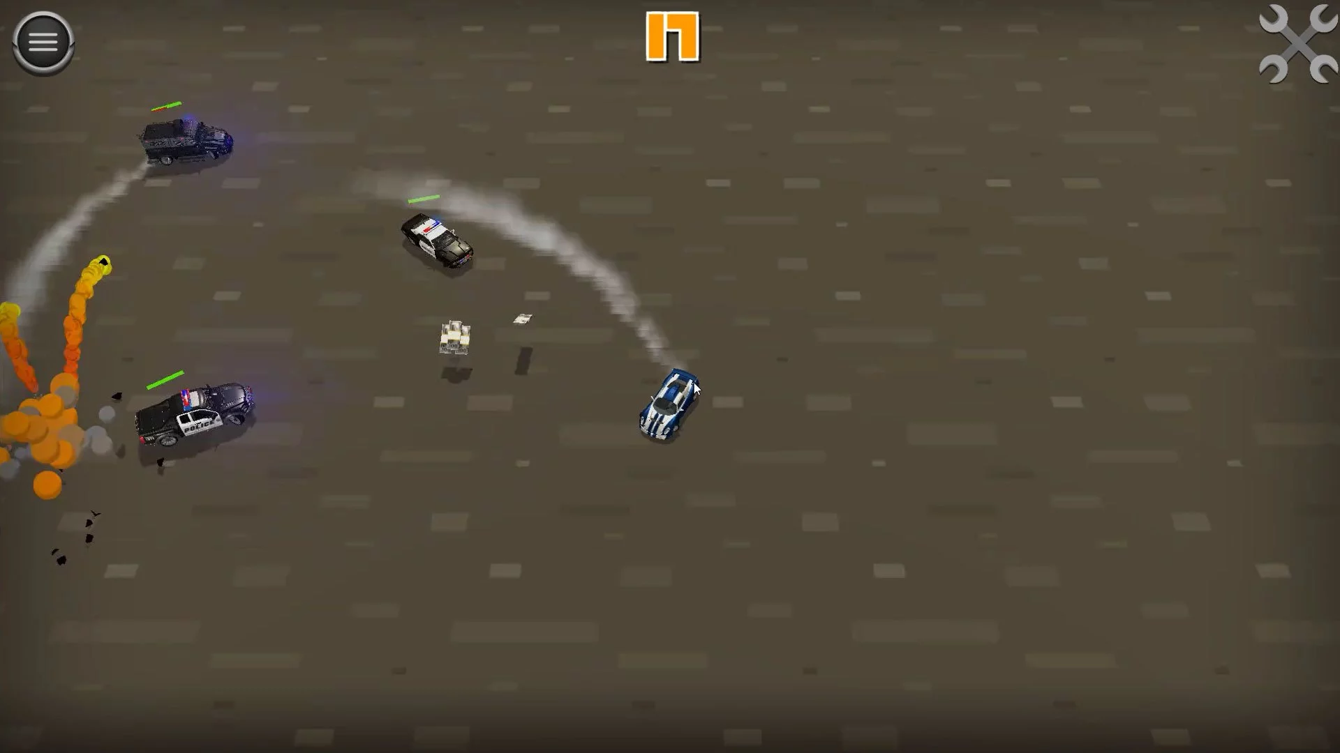 Изображение игры: Police car chase