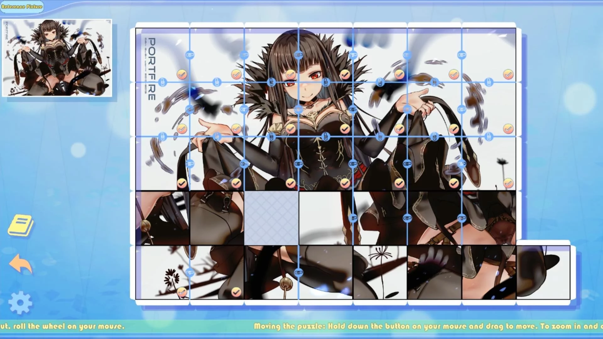 Изображение игры: Doujin Jigsaw Puzzle