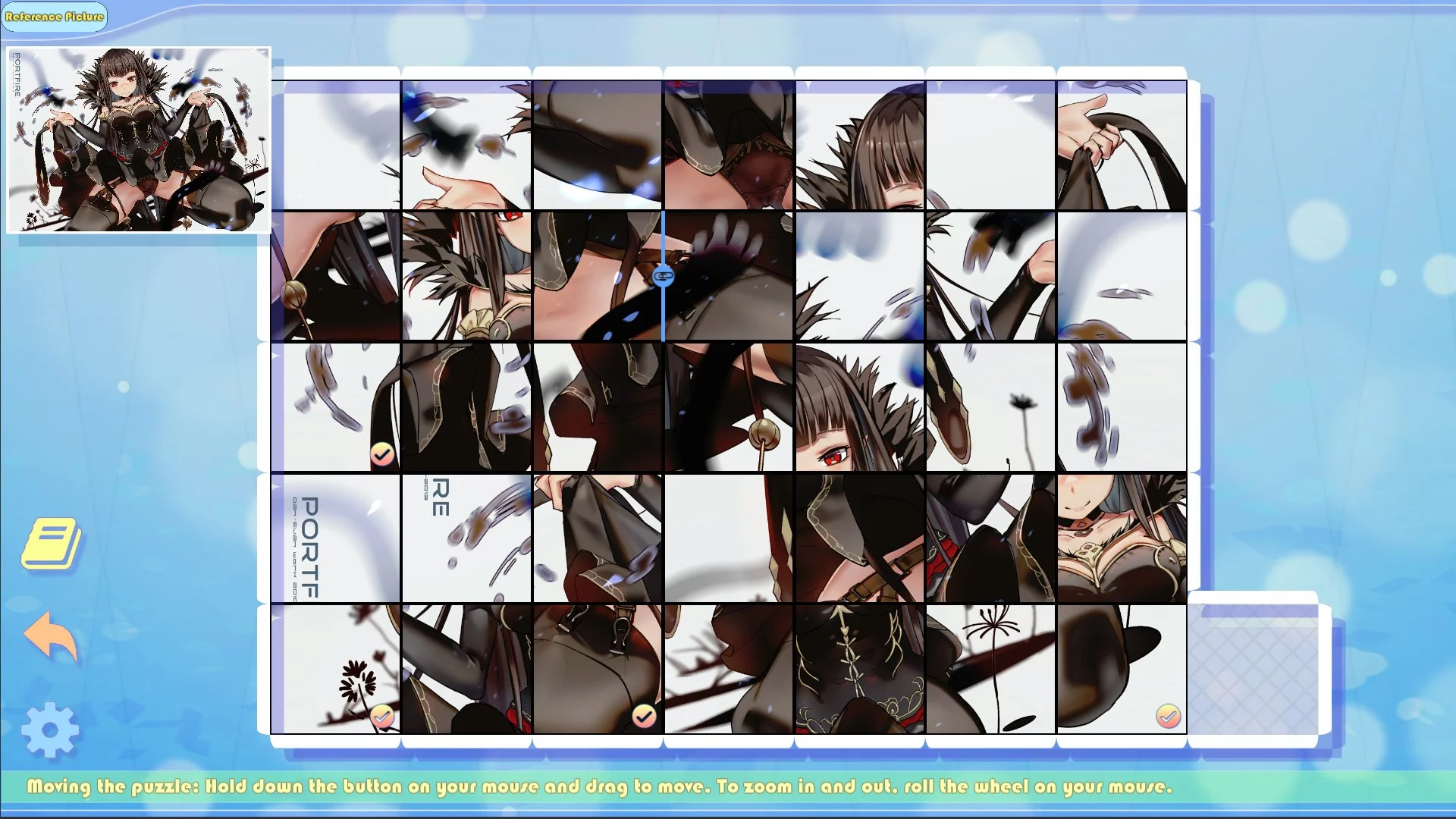 Изображение игры: Doujin Jigsaw Puzzle