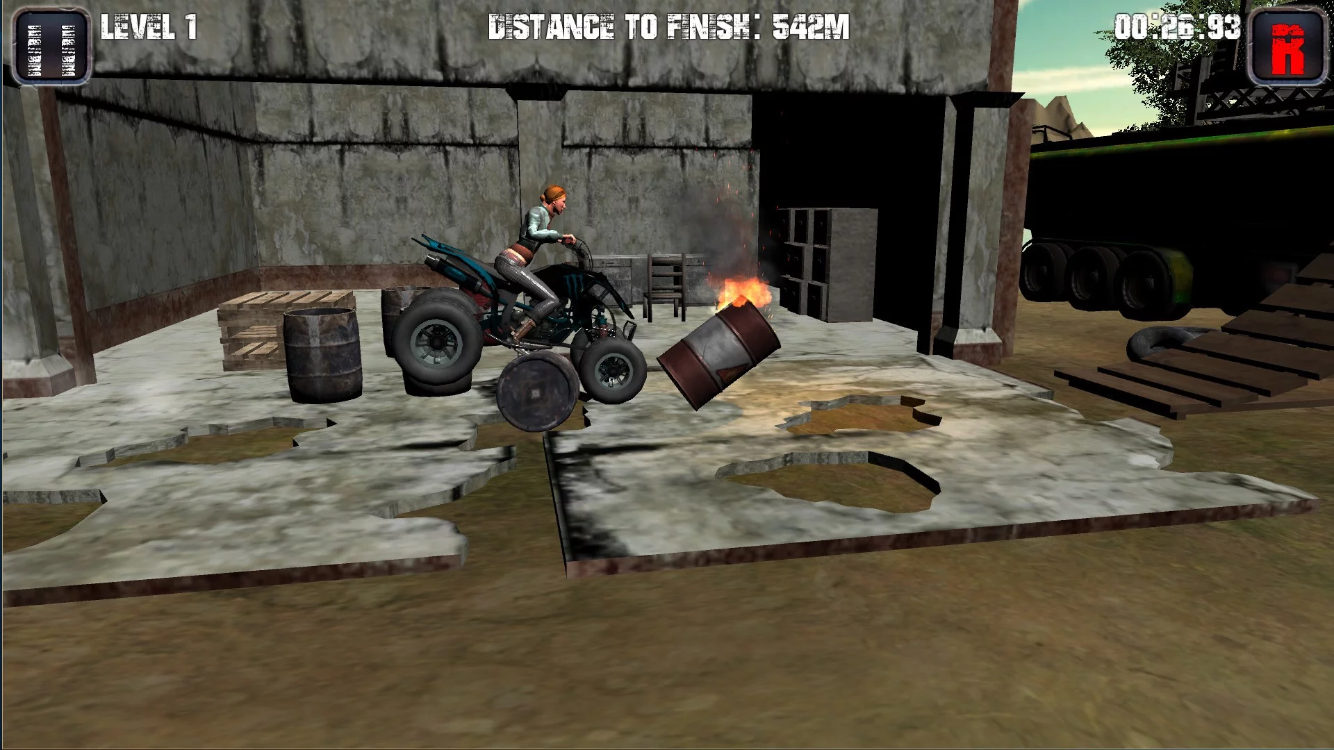 Изображение игры: Motorcycle, tricycle, ATV hill racing