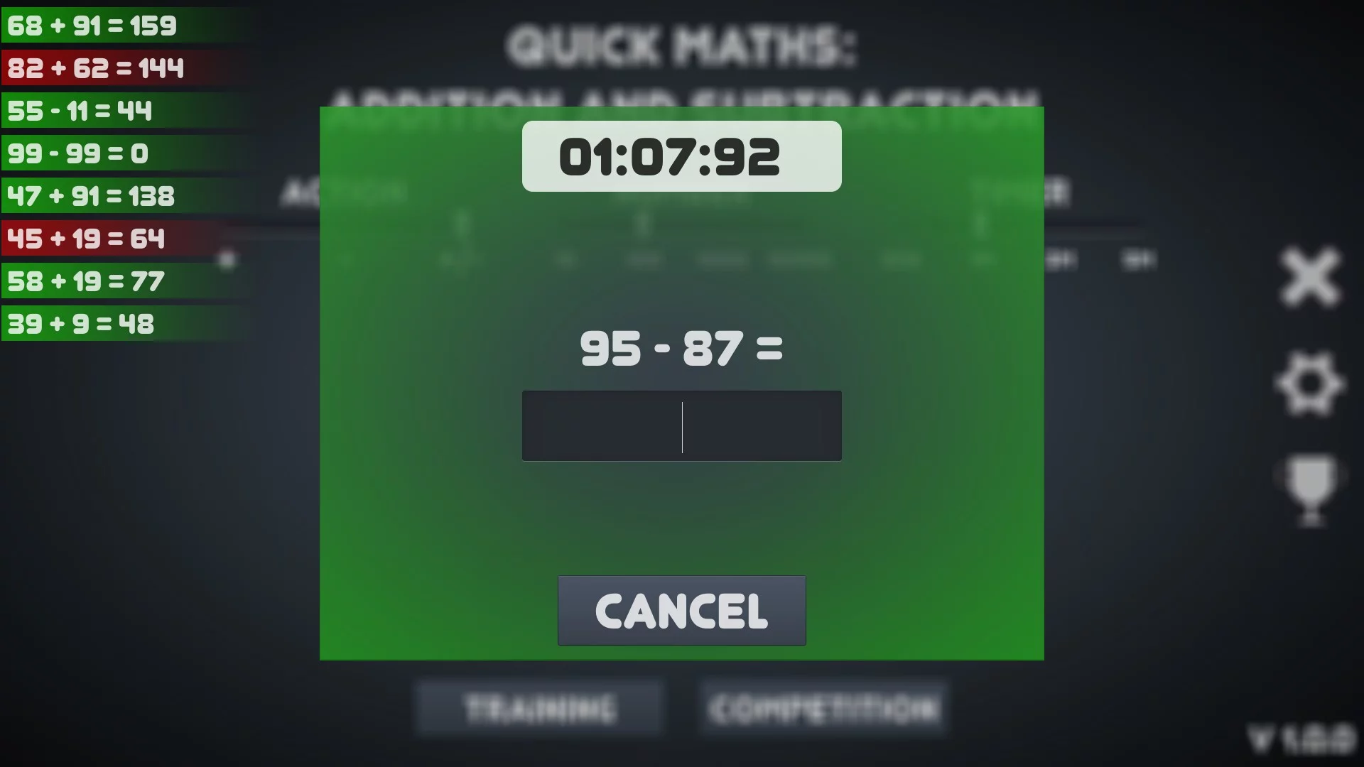 Изображение игры: Quick Maths: addition and subtraction