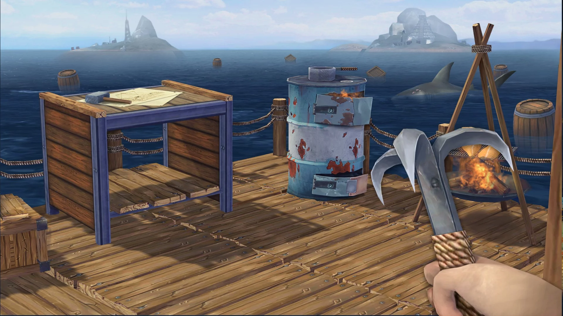 Изображение игры: Ocean Nomad: Survival on Raft