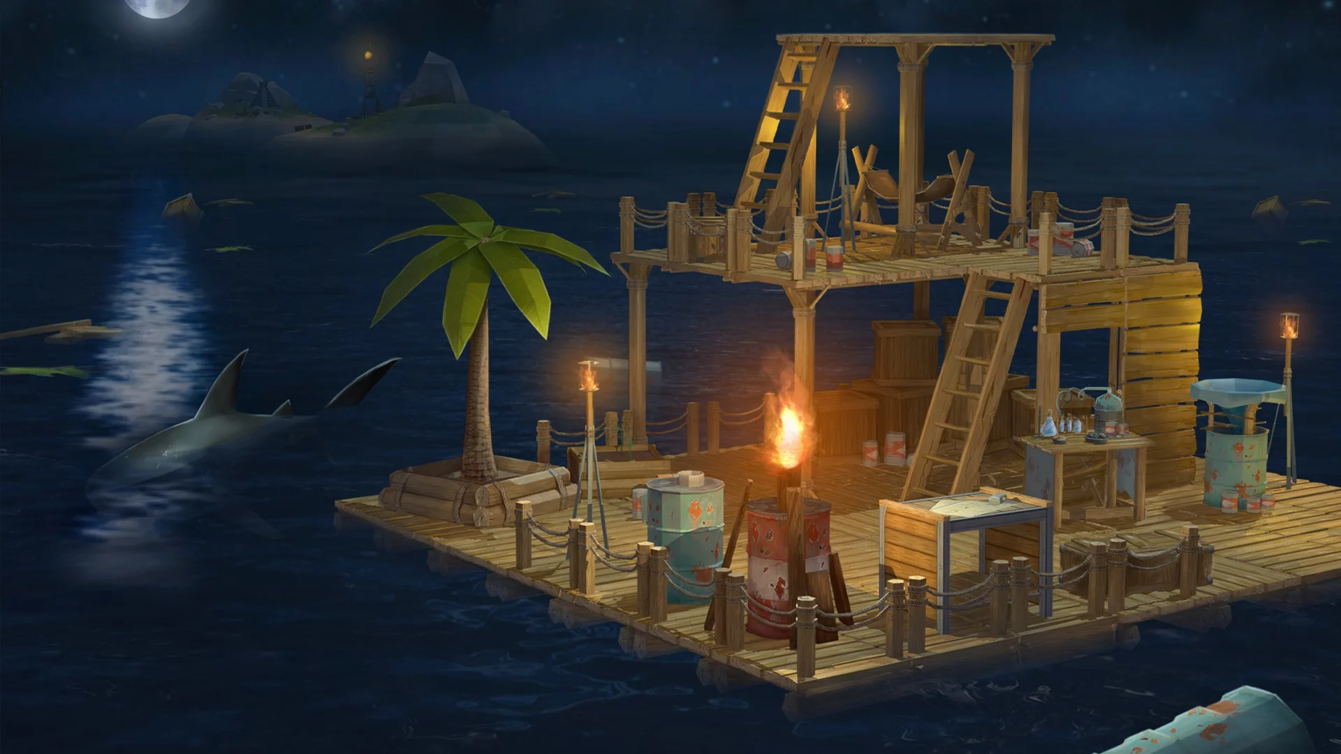 Изображение игры: Ocean Nomad: Survival on Raft