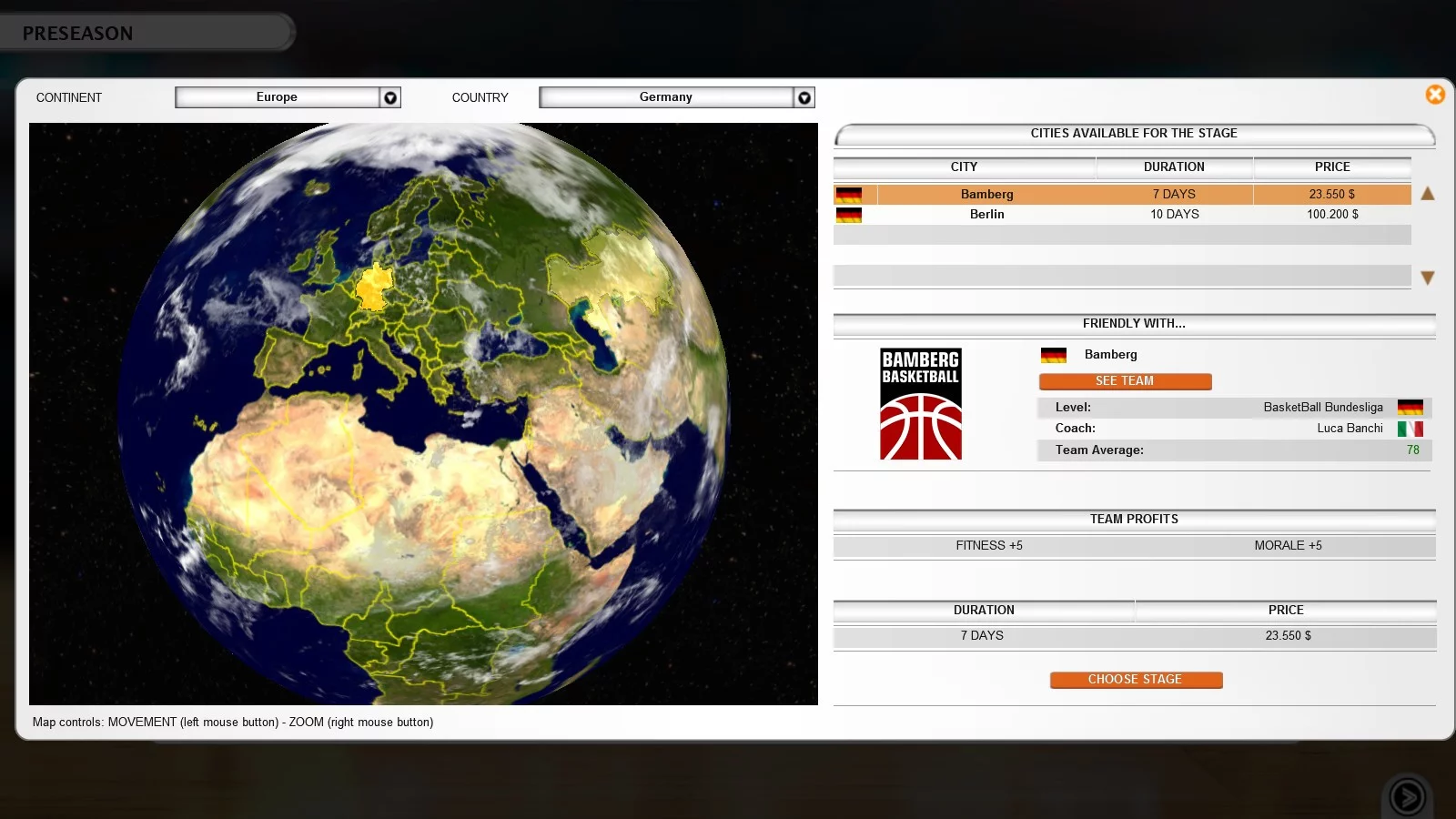 Изображение игры: International Basketball Manager