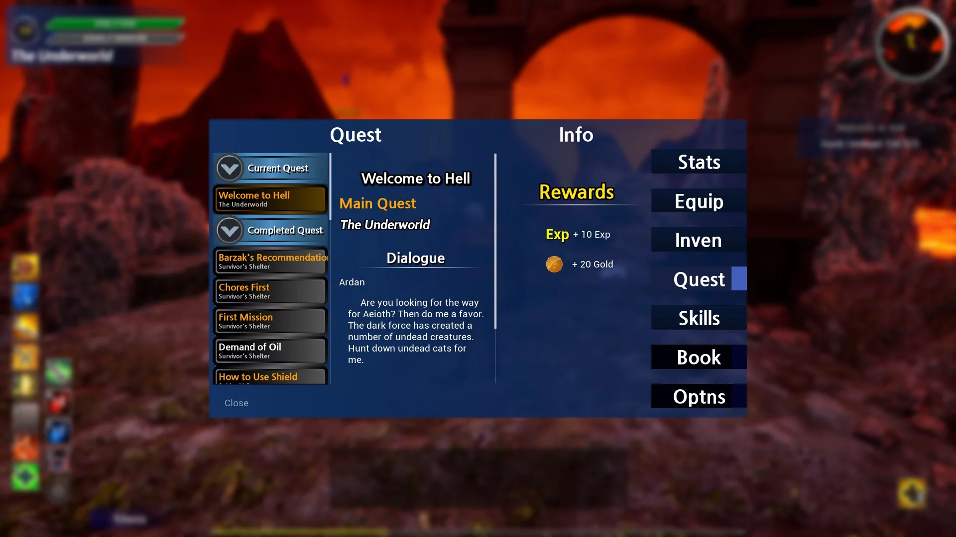 Изображение игры: Aeioth RPG