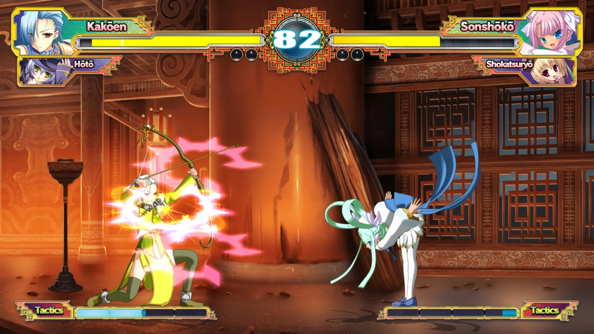 Изображение игры: Koihime Enbu RyoRaiRai 恋姫†演武 ～遼来来～