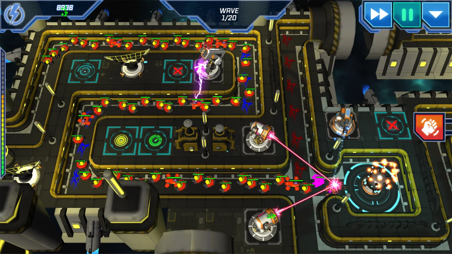 Изображение игры: Module TD. Sci-Fi Tower Defense