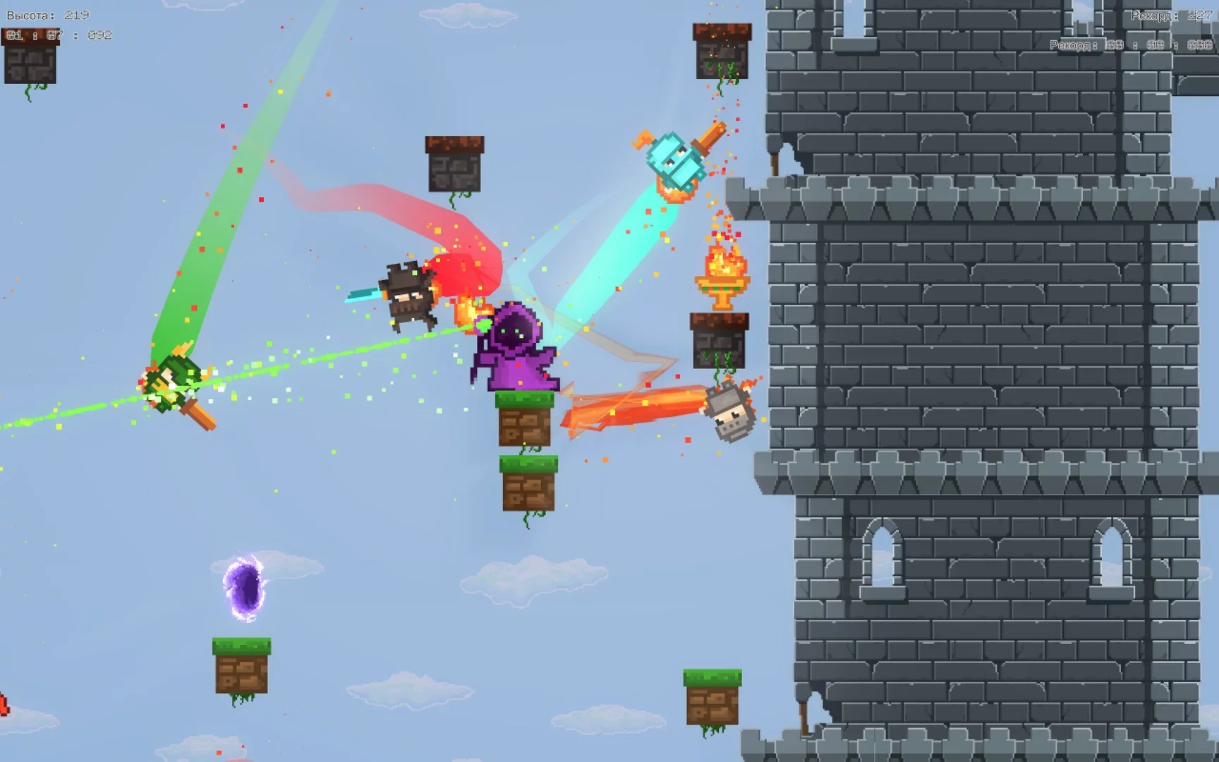 Изображение игры: Flaming Pixels