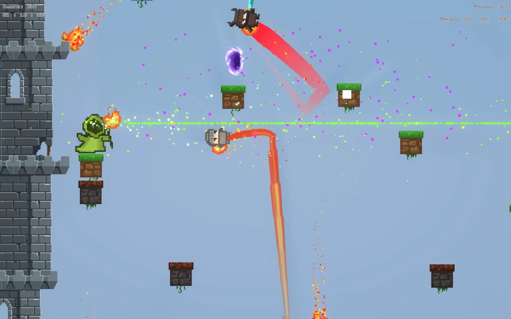 Изображение игры: Flaming Pixels