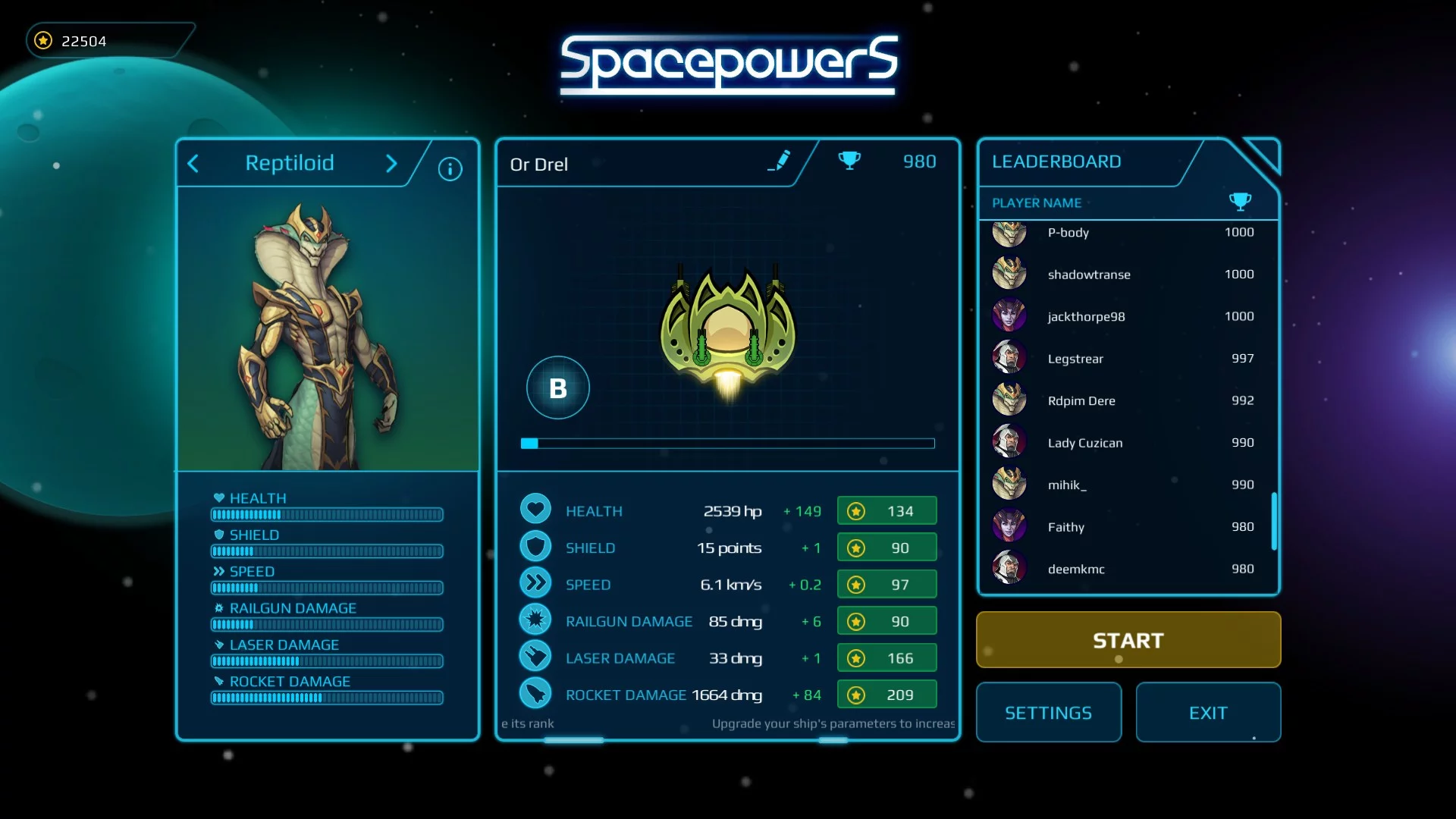 Изображение игры: Spacepowers
