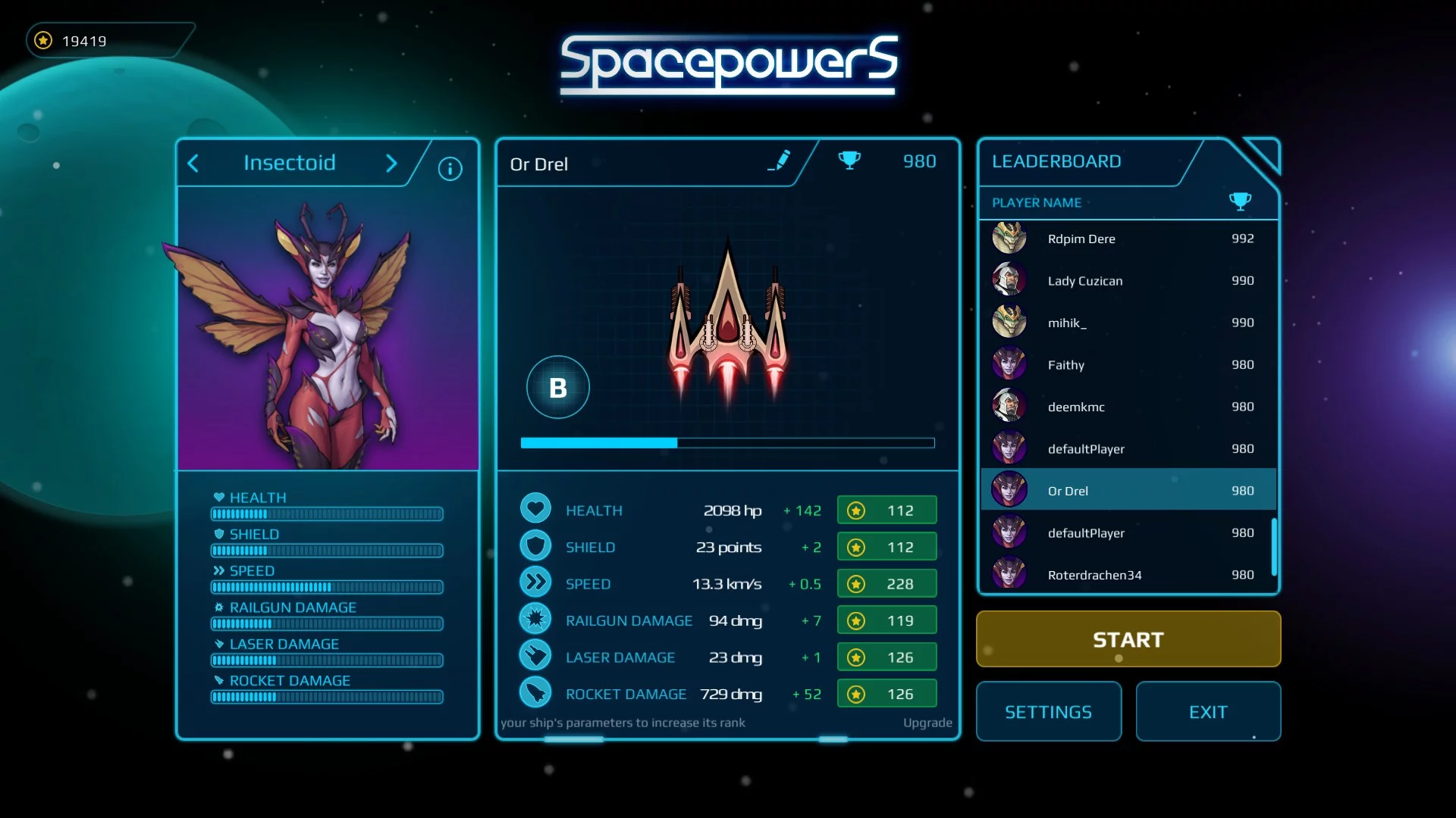 Изображение игры: Spacepowers
