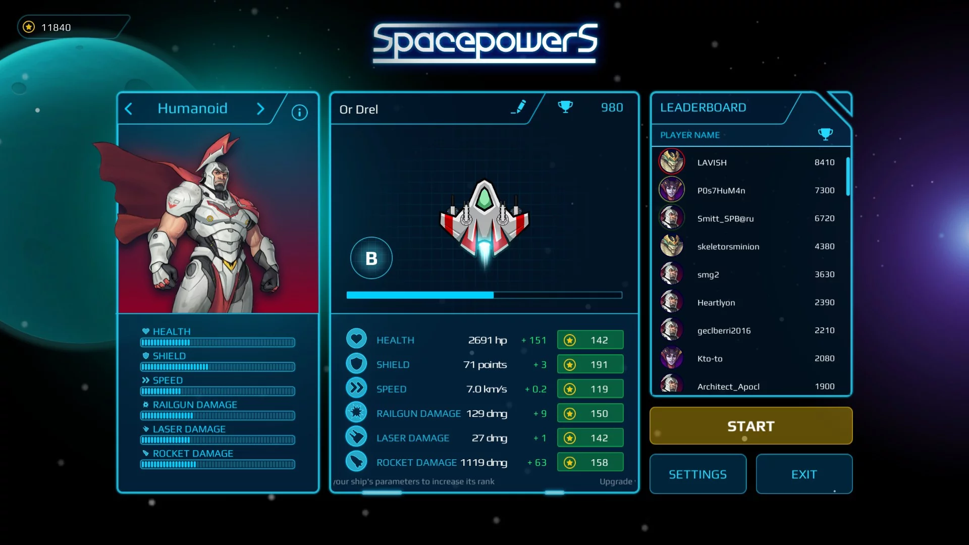 Изображение игры: Spacepowers