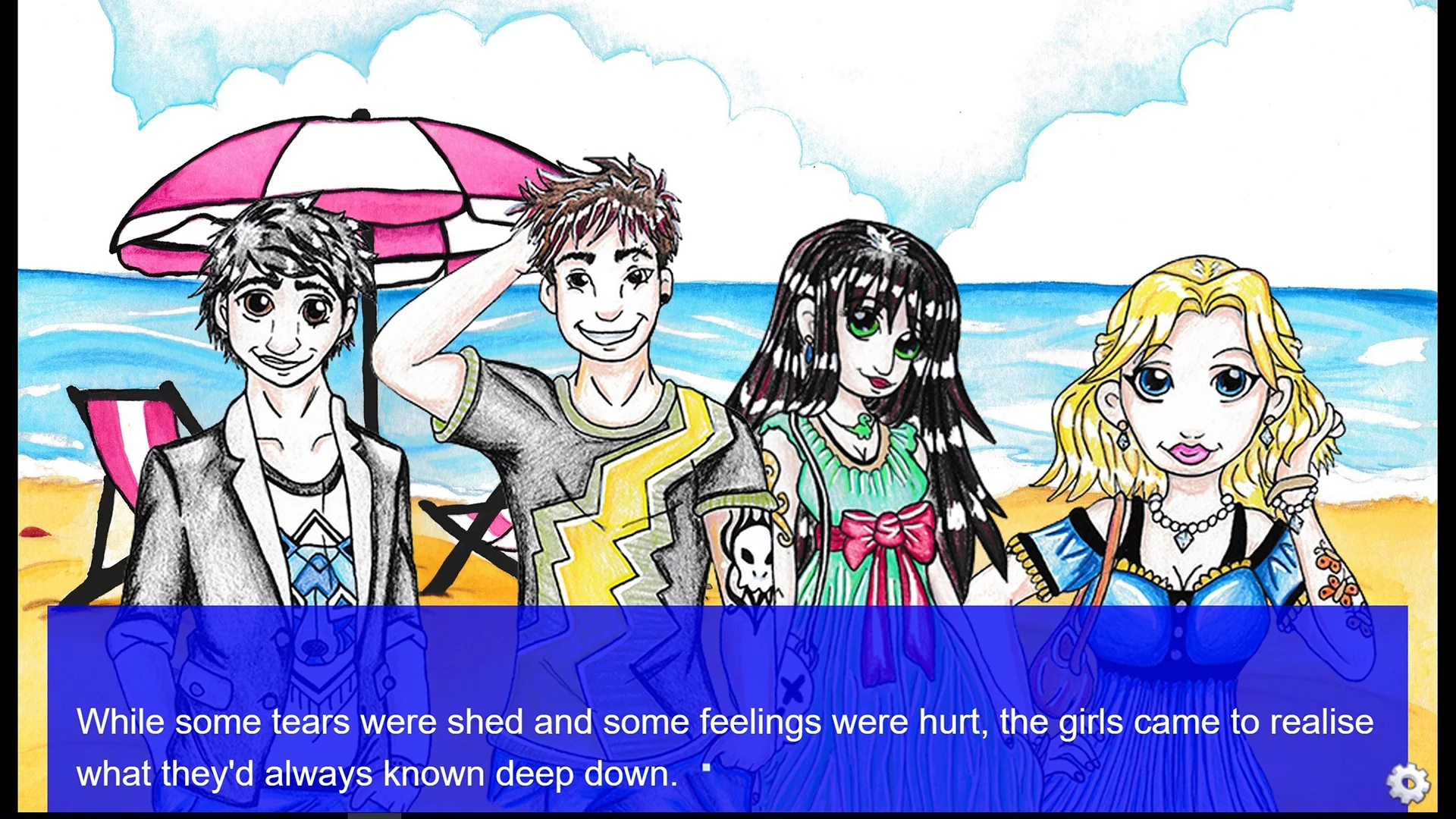 Изображение игры: Let's Split Up (A Visual Novel)