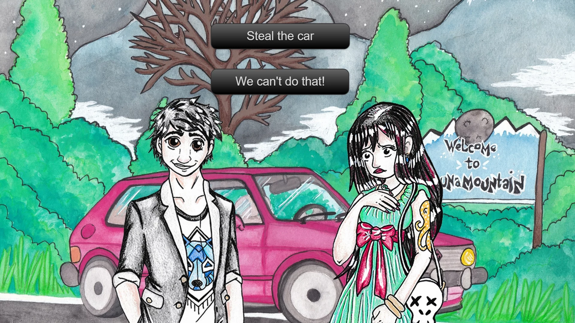 Изображение игры: Let's Split Up (A Visual Novel)