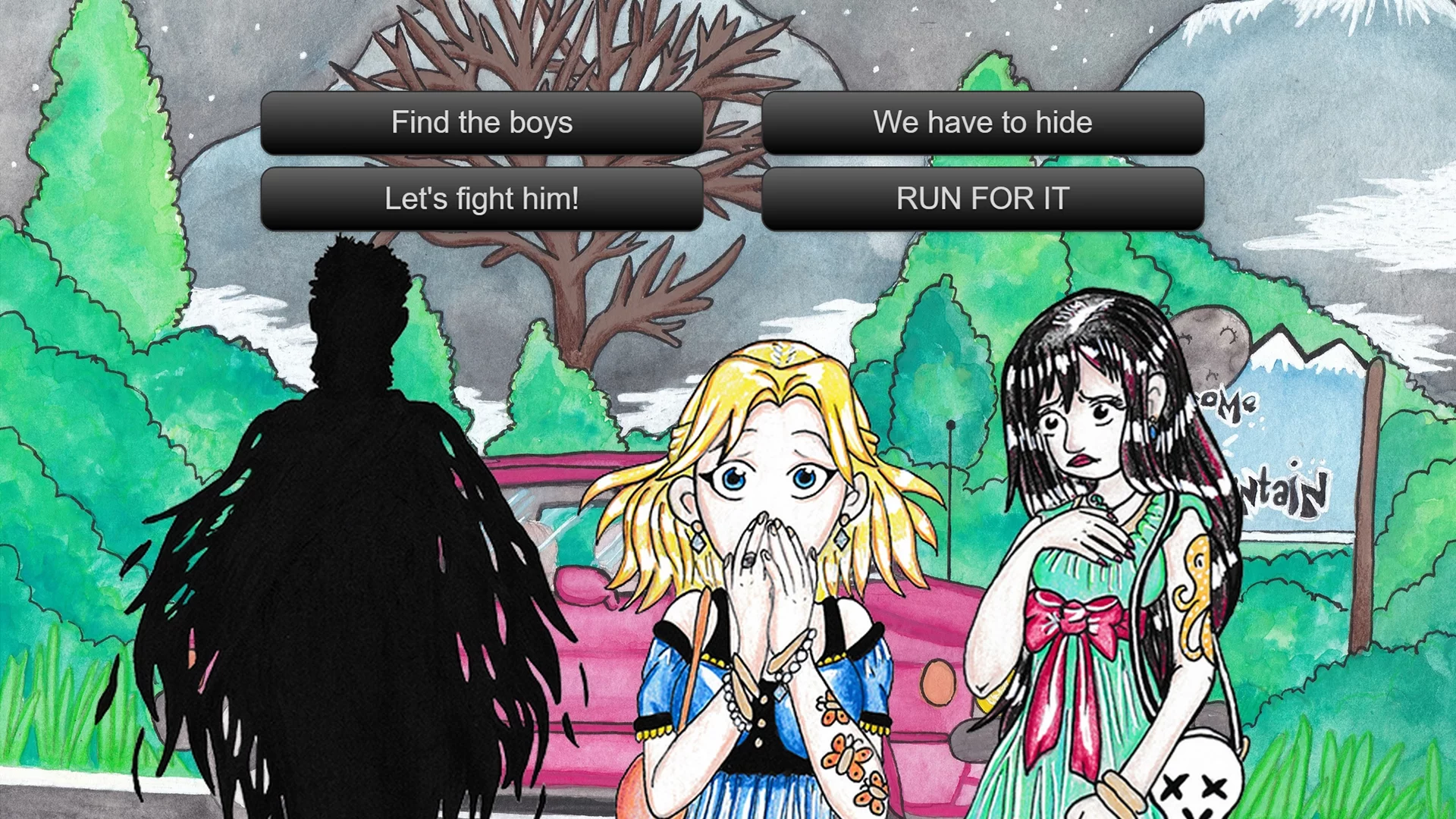 Изображение игры: Let's Split Up (A Visual Novel)
