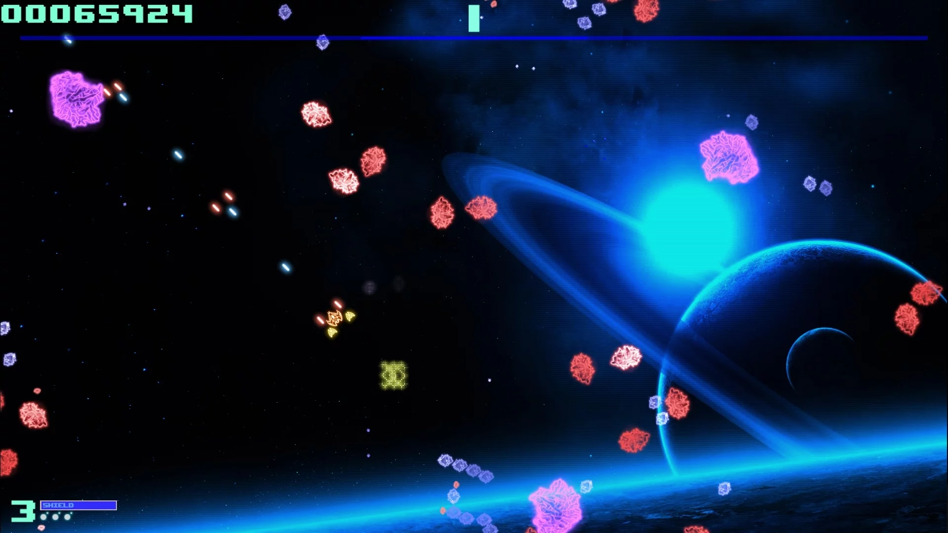 Изображение игры: SUPER ASTEROIDS