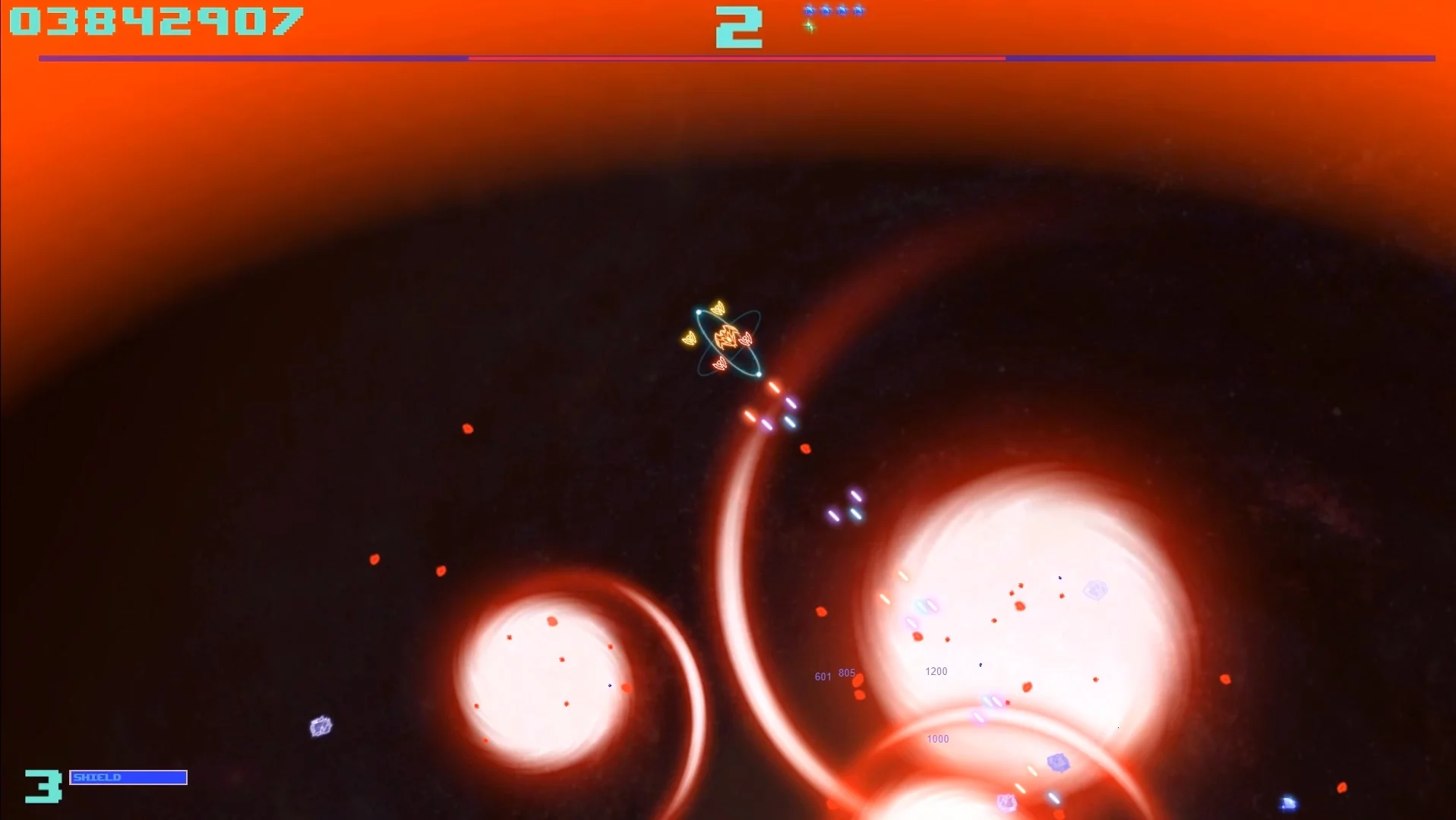 Изображение игры: SUPER ASTEROIDS