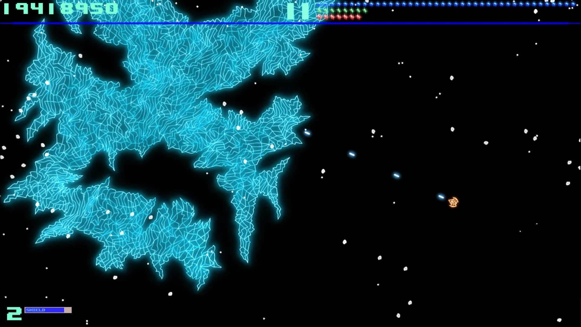 Изображение игры: SUPER ASTEROIDS