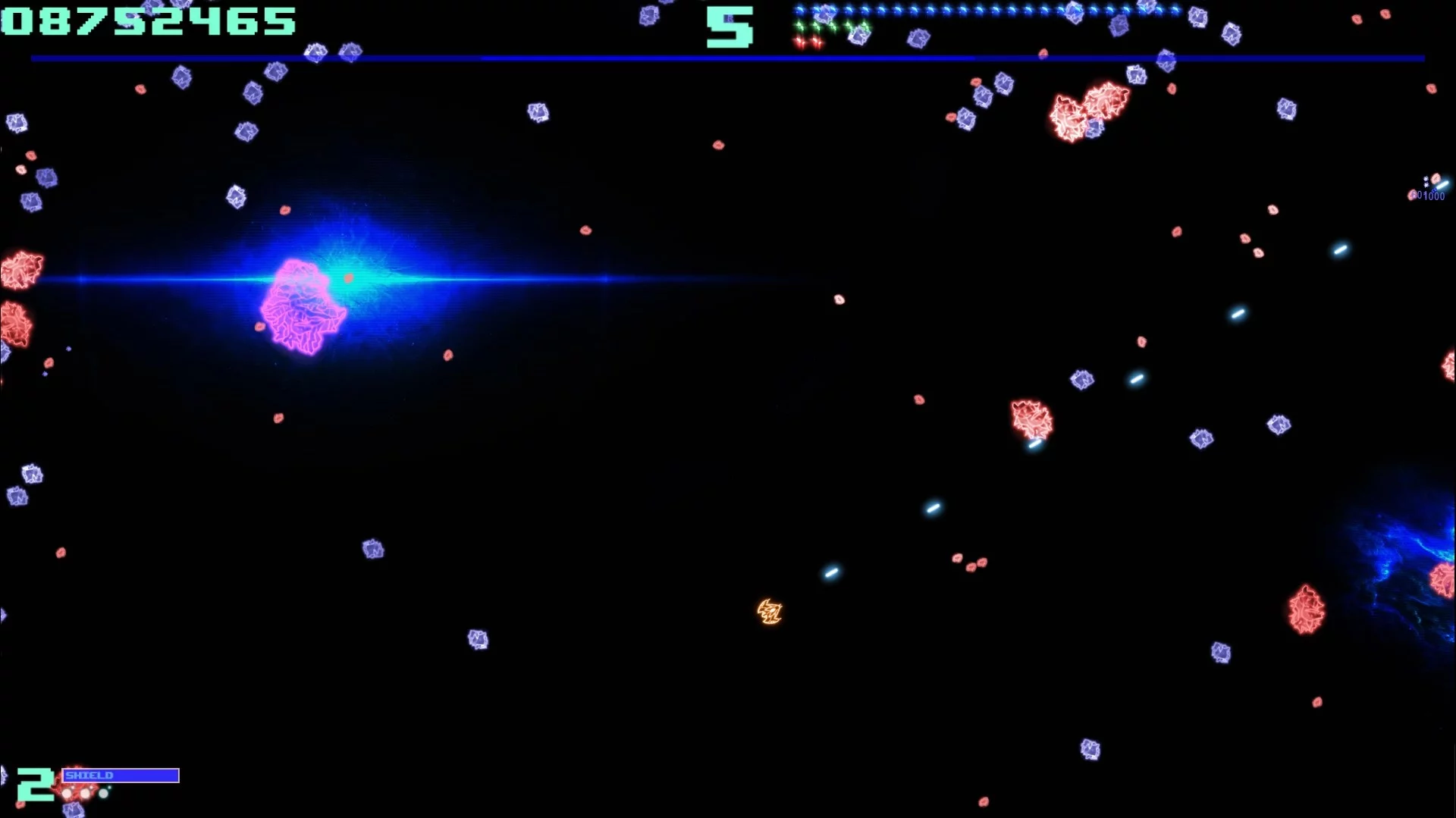 Изображение игры: SUPER ASTEROIDS