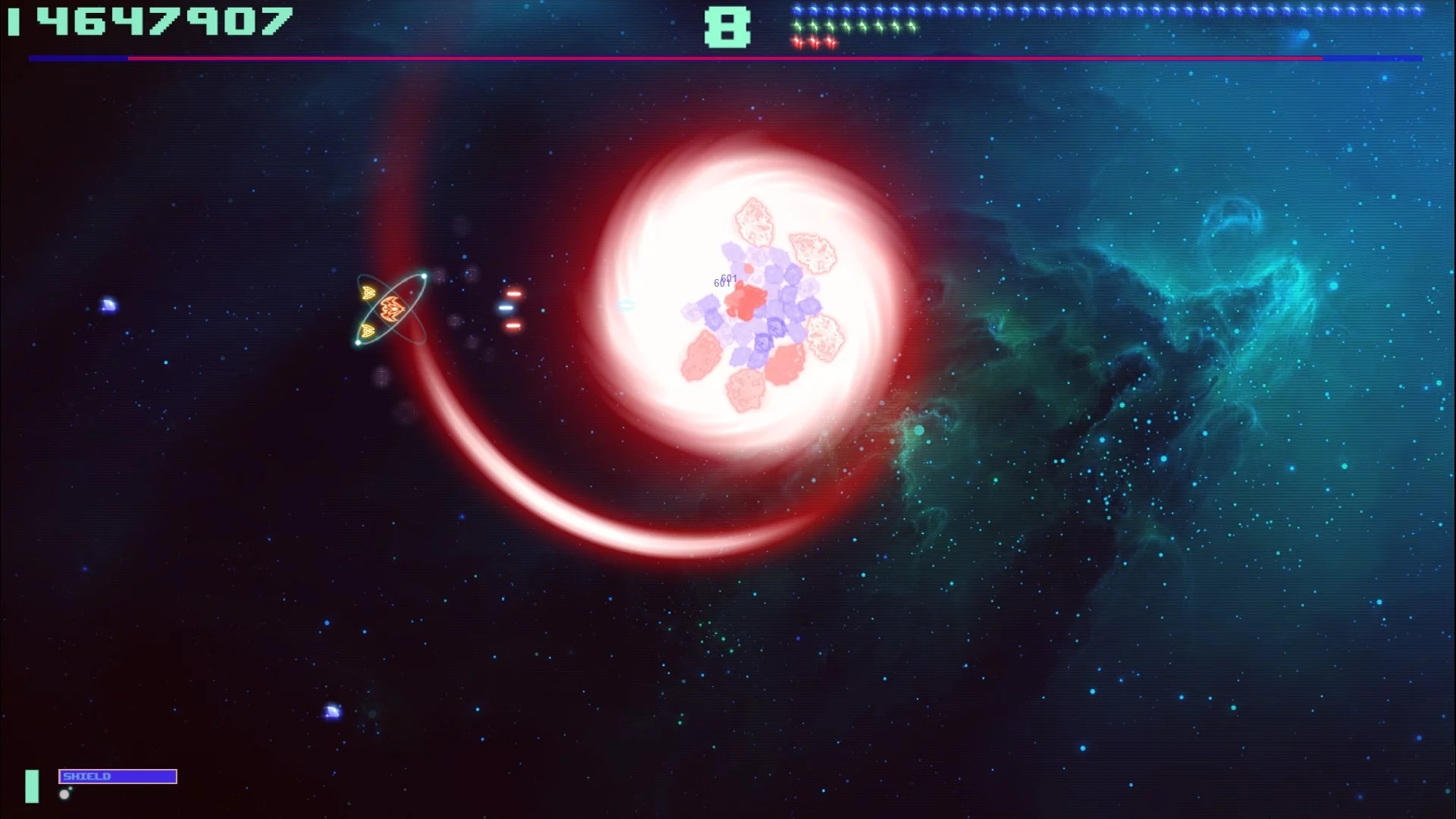 Изображение игры: SUPER ASTEROIDS