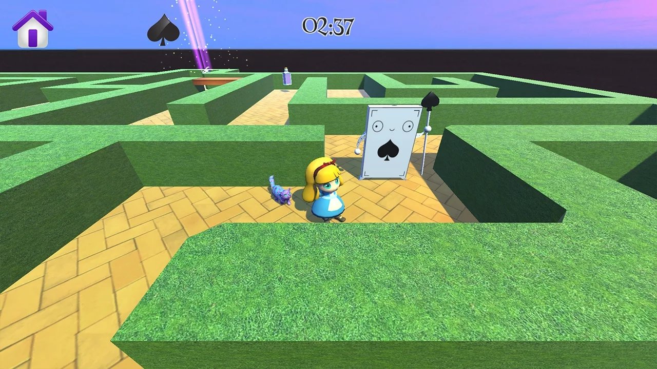 Изображение игры: Alice in Wonderland - 3D Labyrinth Game
