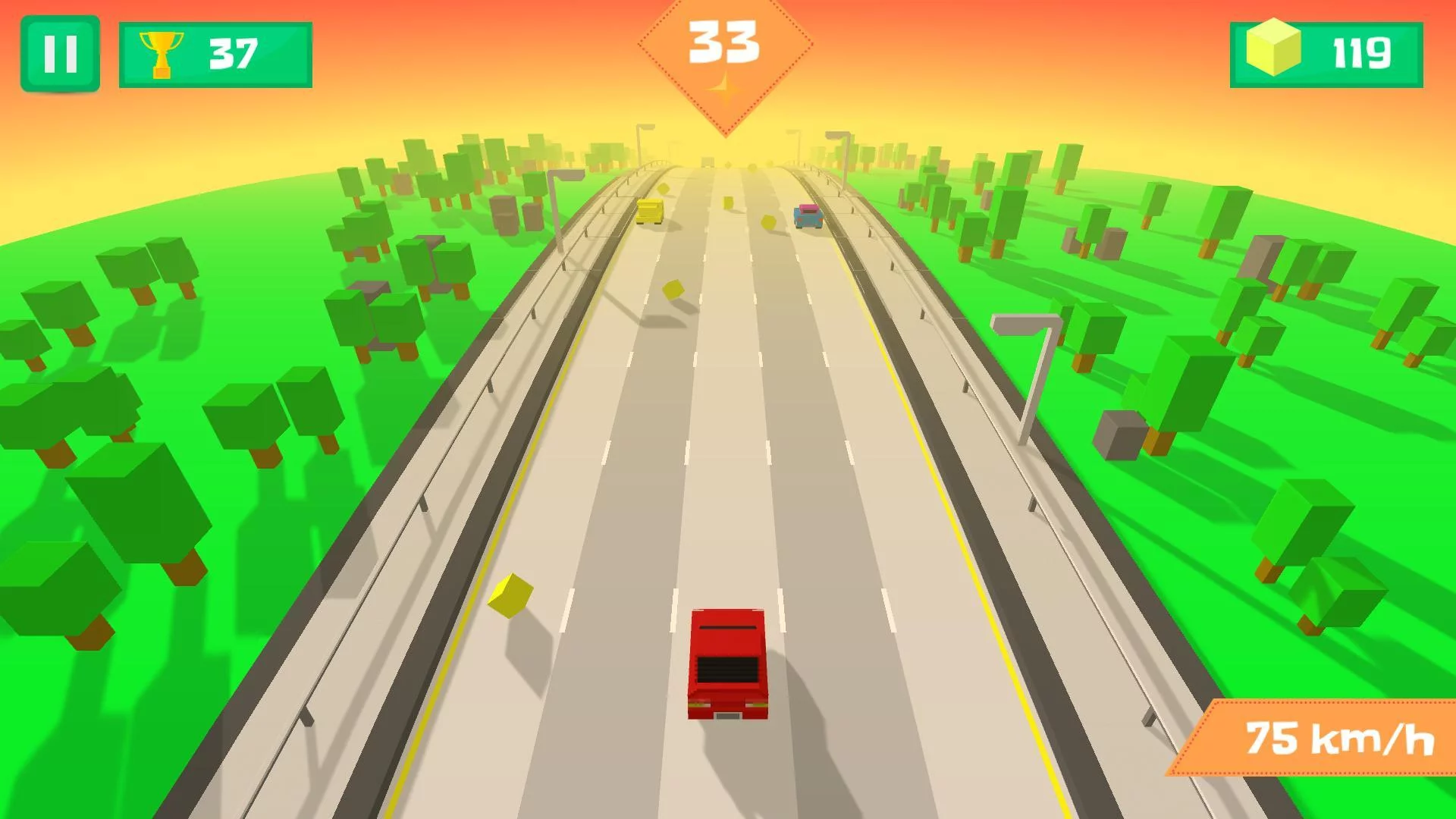 Изображение игры: Pixel Traffic: Highway Racing