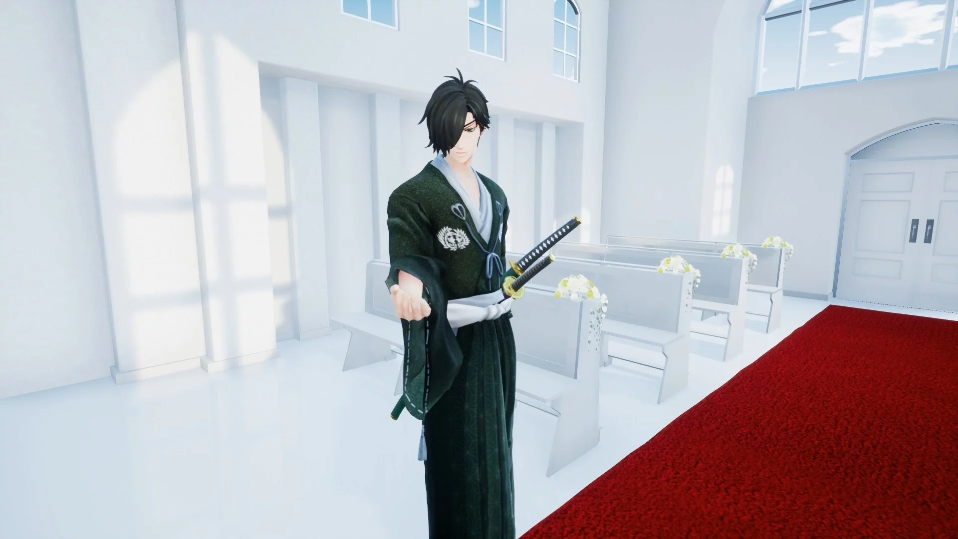 Изображение игры: 挙式VR 伊達政宗 編 Wedding VR: Masamune