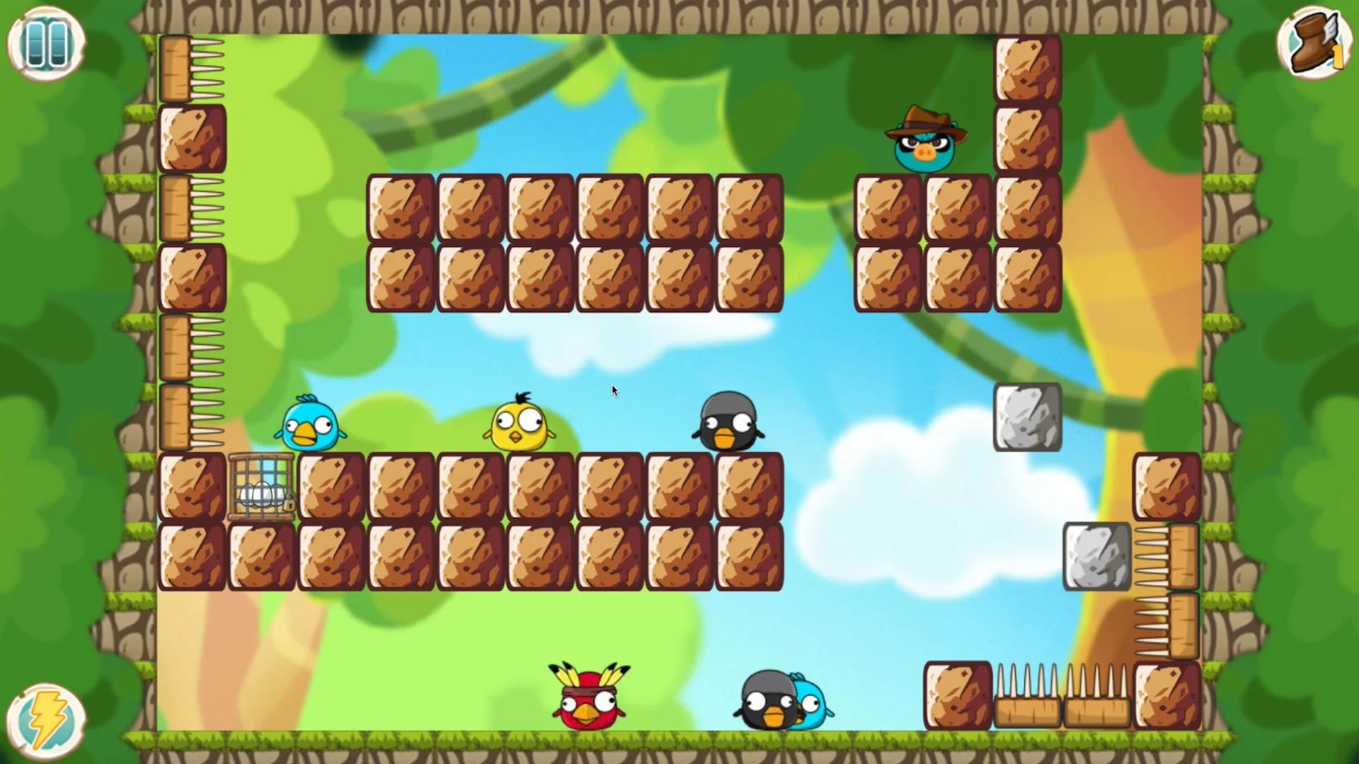 Изображение игры: Hungry Piggy vs Chicken