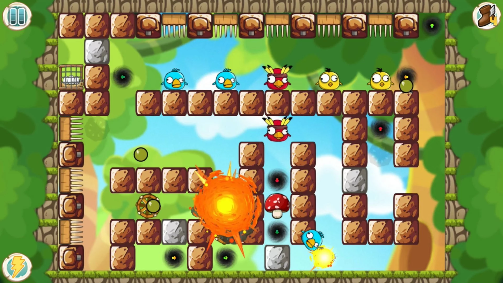 Изображение игры: Hungry Piggy vs Chicken