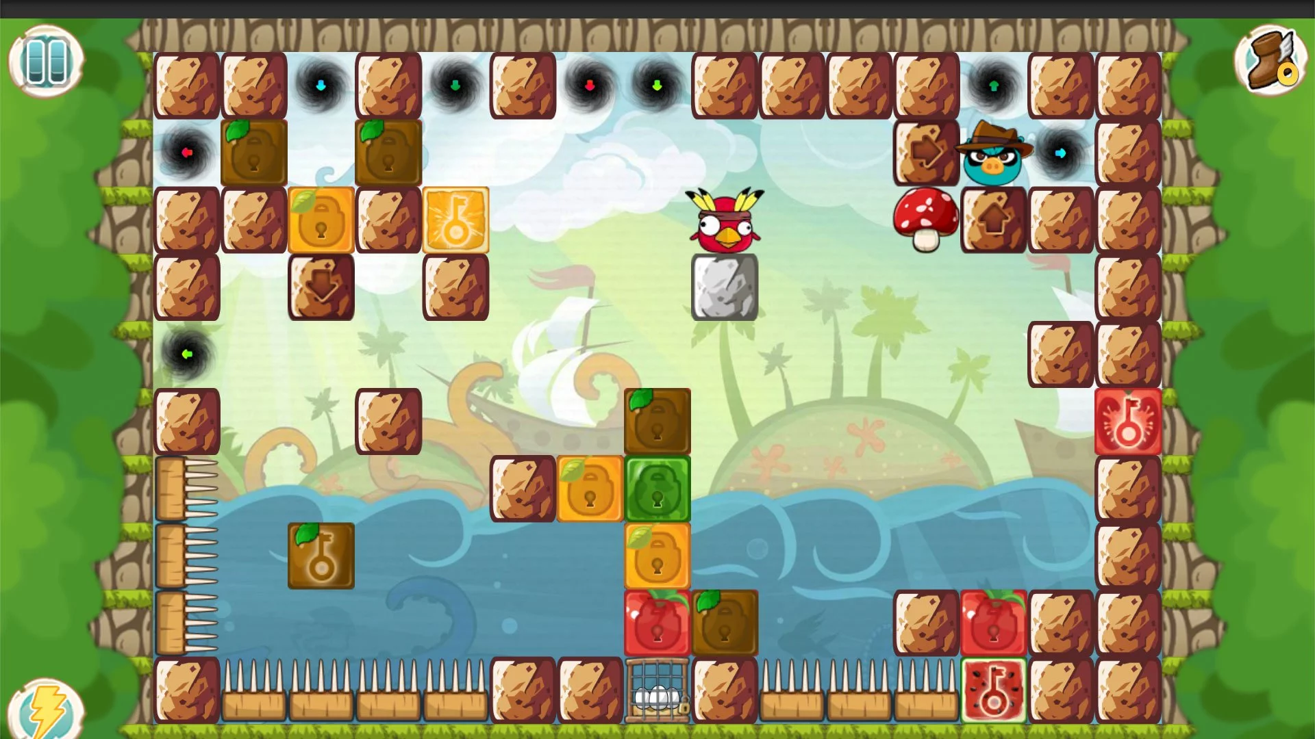 Изображение игры: Hungry Piggy vs Chicken