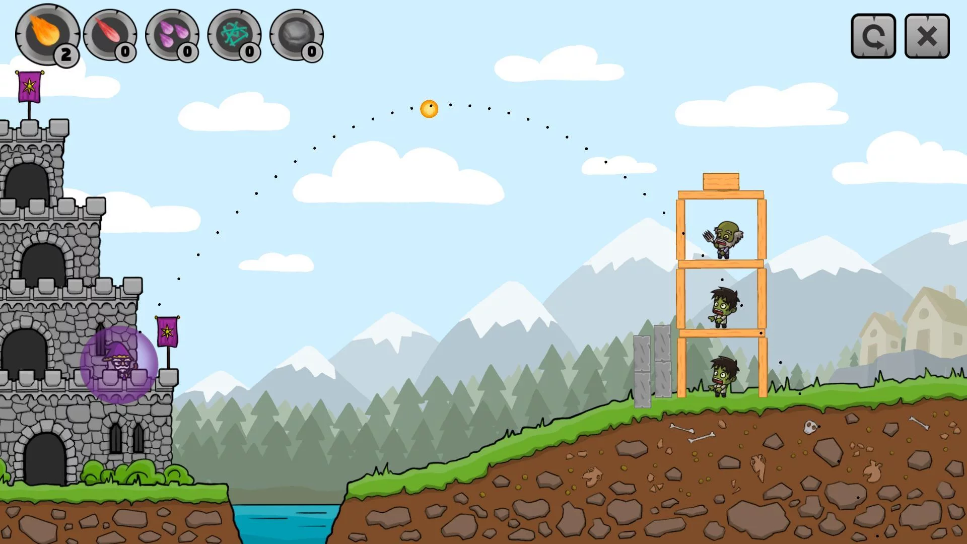Изображение игры: Merlin vs Zombies