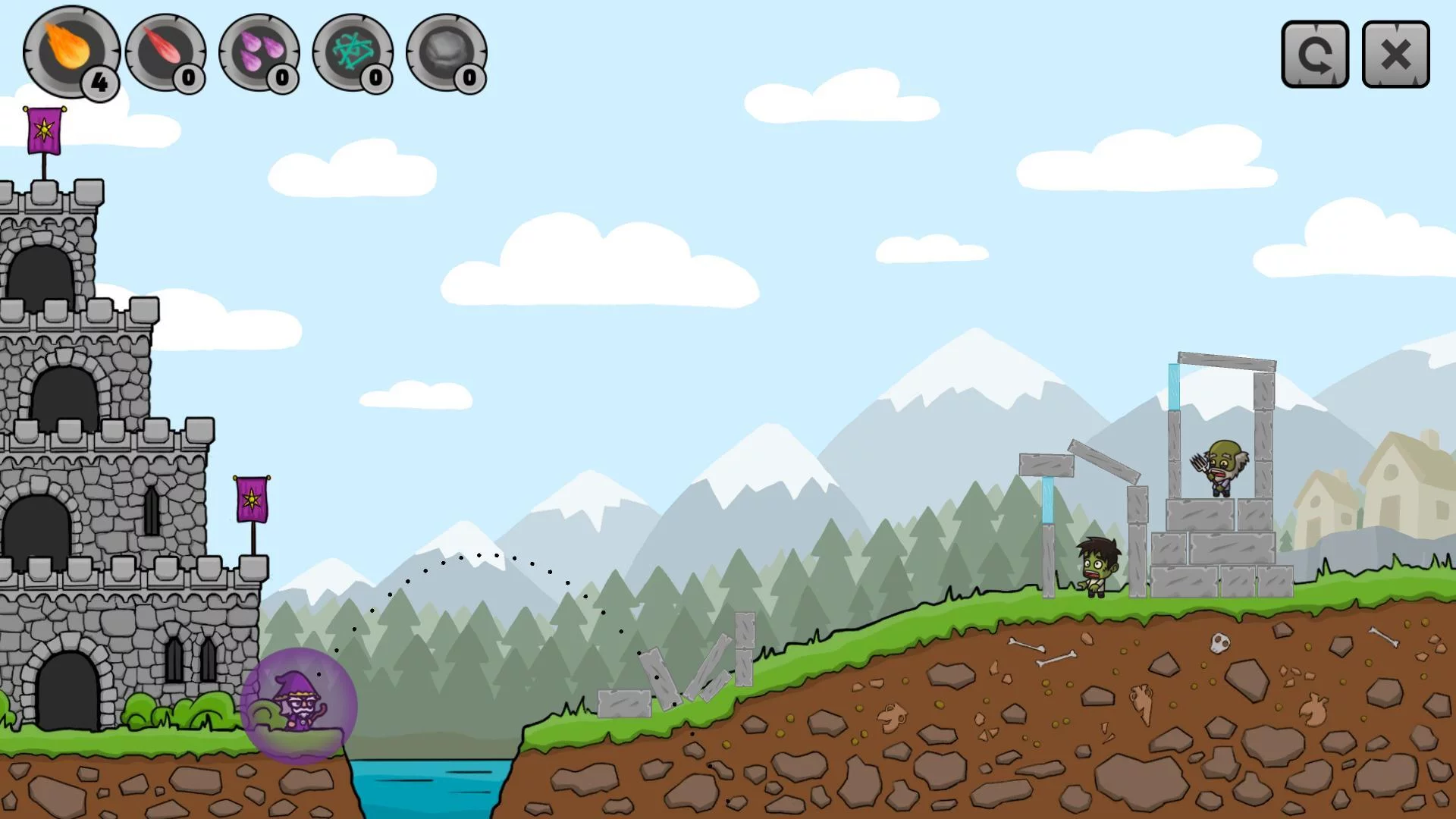 Изображение игры: Merlin vs Zombies