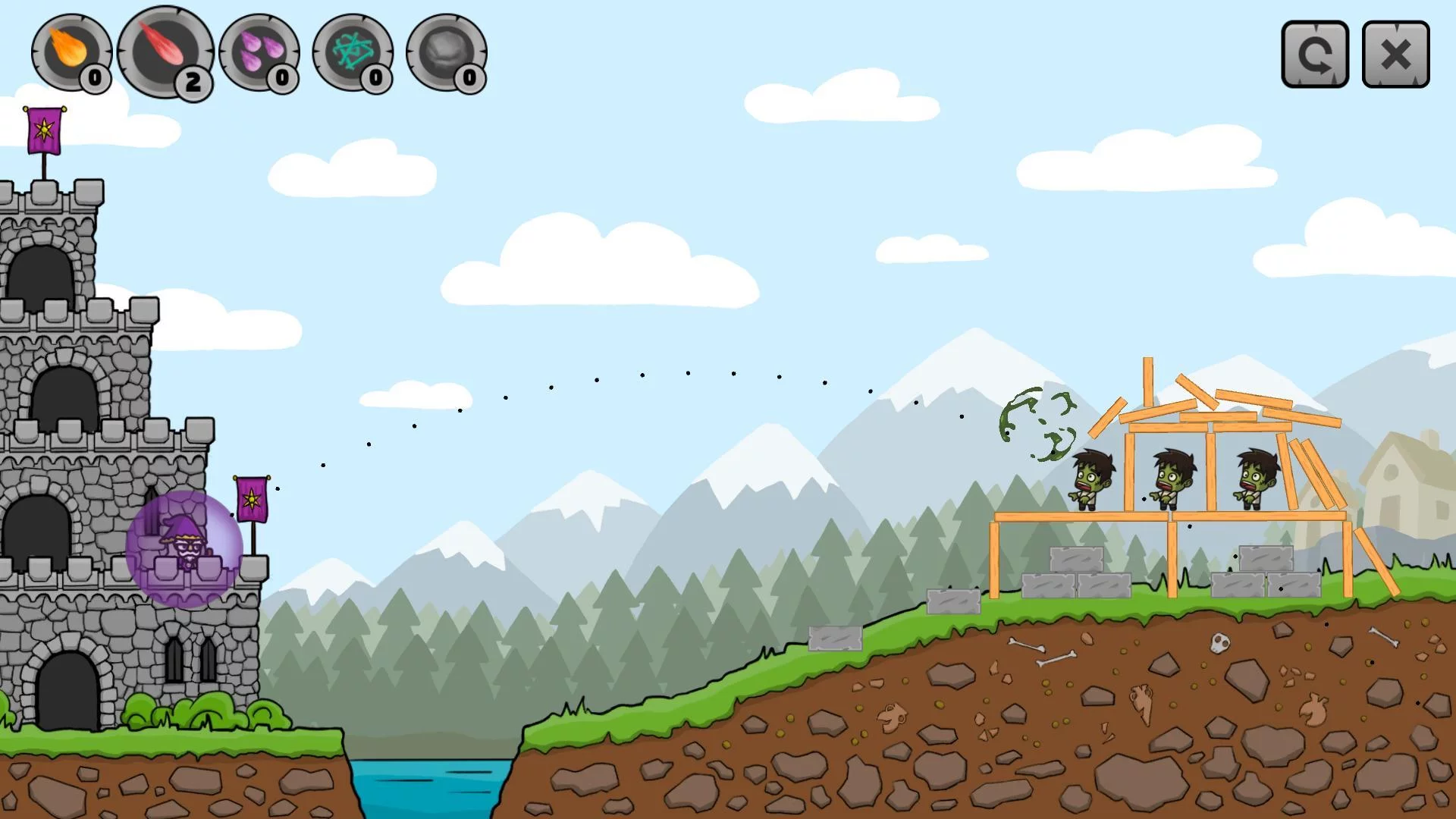 Изображение игры: Merlin vs Zombies