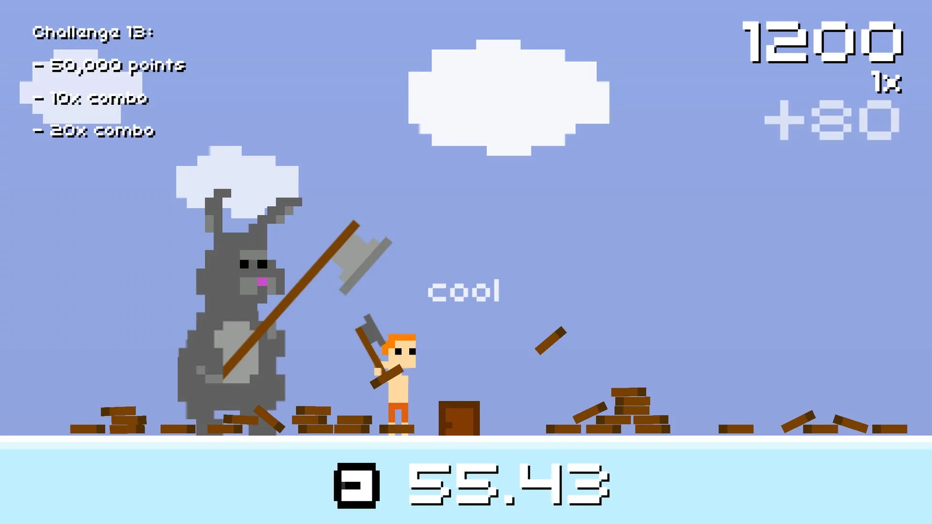 Изображение игры: Super Lumberjack