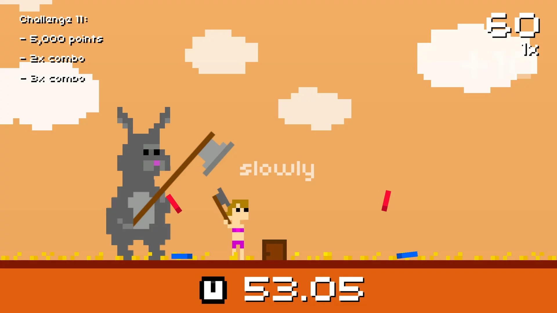 Изображение игры: Super Lumberjack
