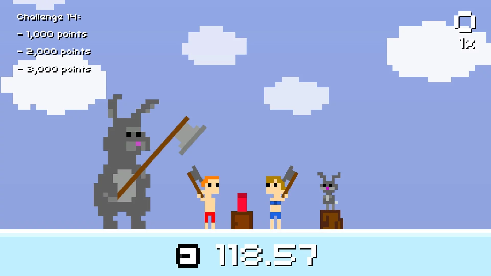 Изображение игры: Super Lumberjack