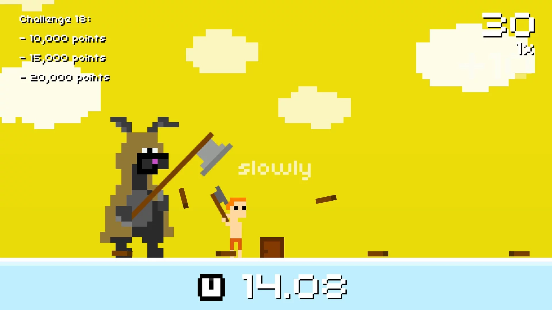 Изображение игры: Super Lumberjack