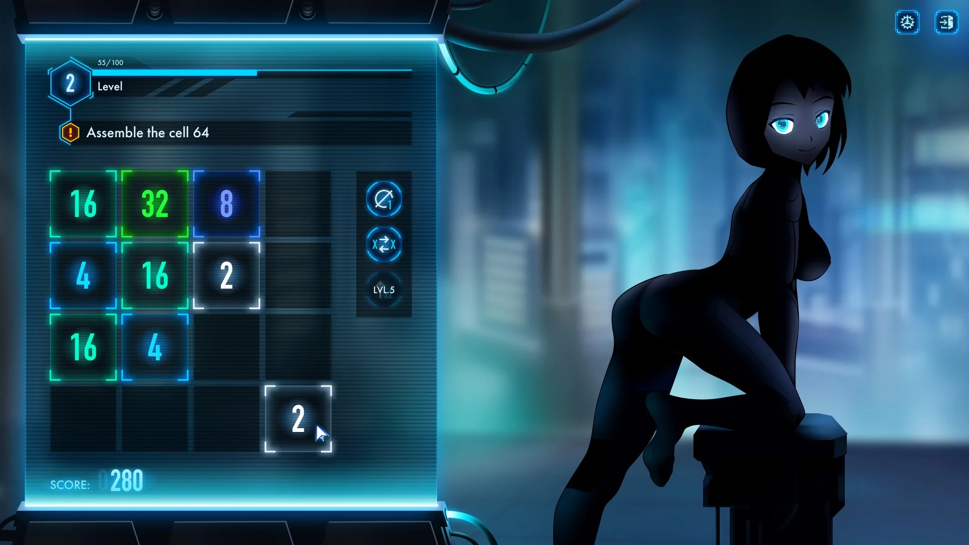 Изображение игры: Iron Ladies 2048