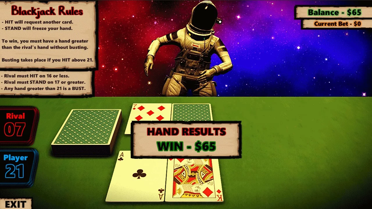 Изображение игры: Blackjack In Space