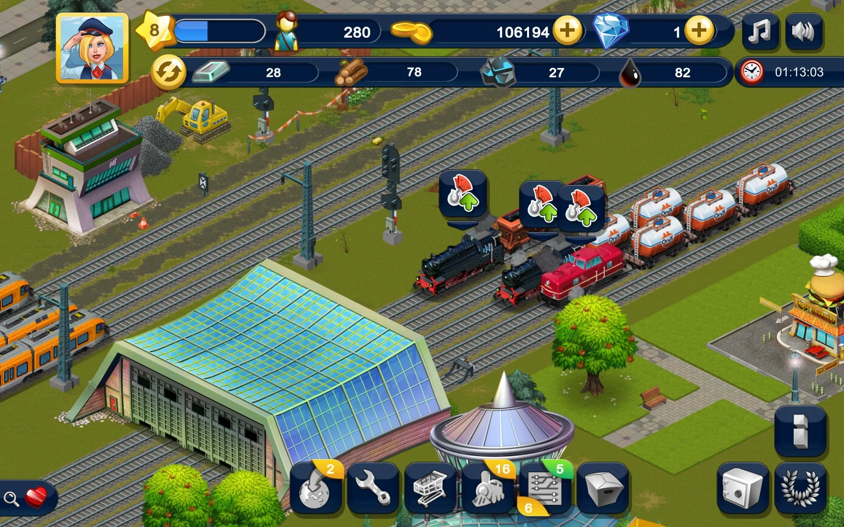 Изображение игры: Rail World