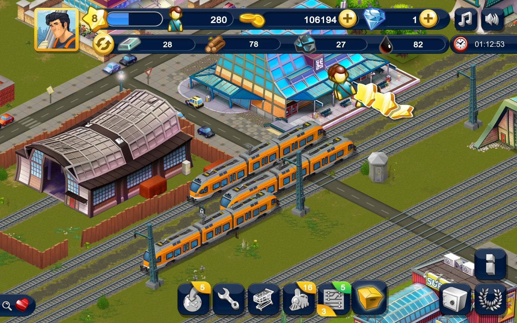 Изображение игры: Rail World