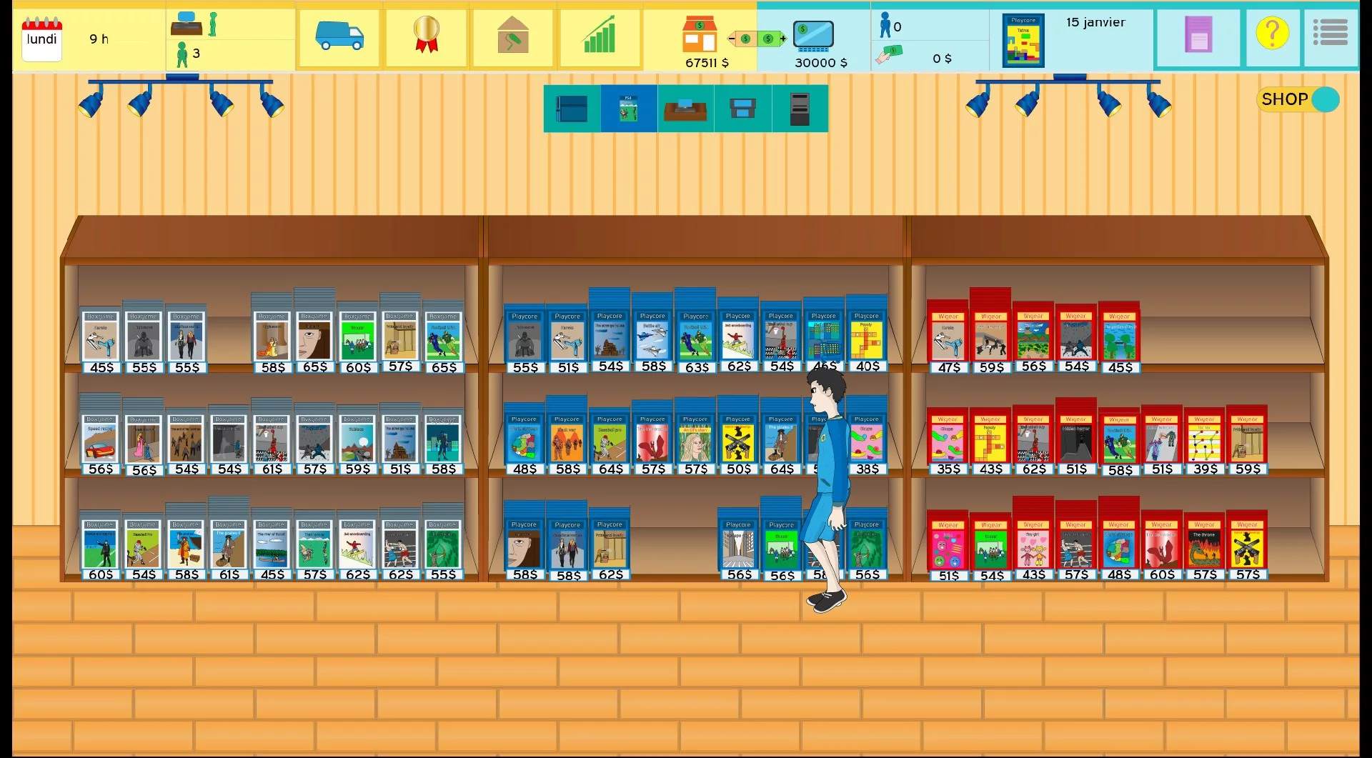 Изображение игры: Shop Manager: Video Game Tycoon