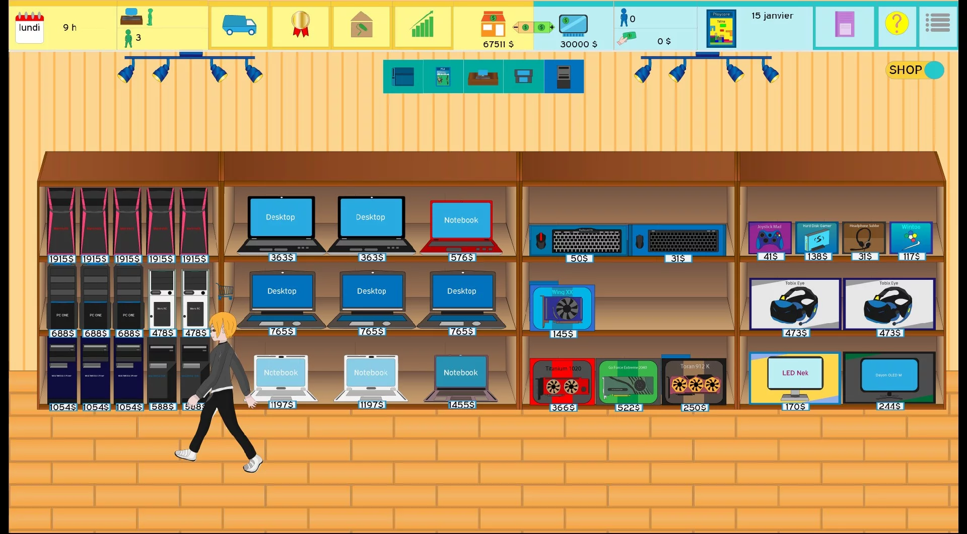 Изображение игры: Shop Manager: Video Game Tycoon
