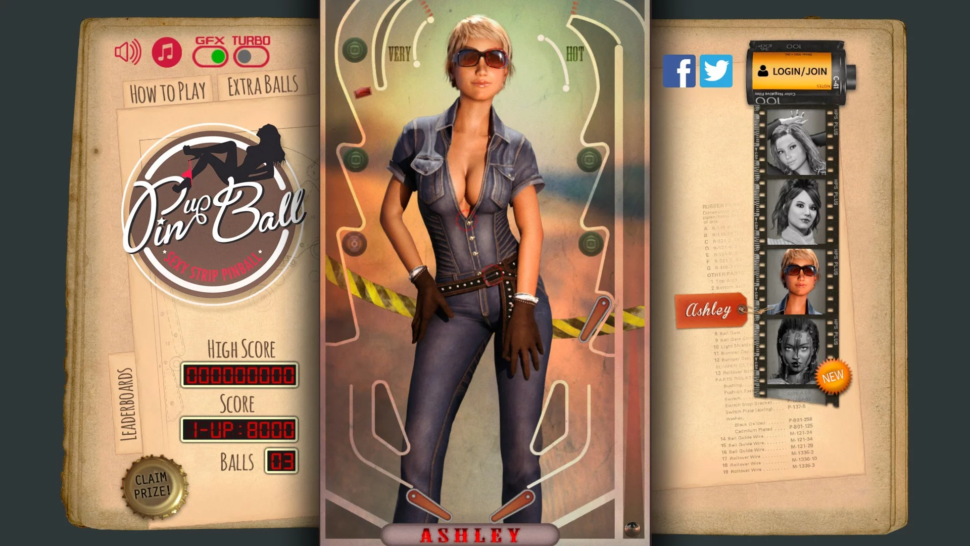 Изображение игры: Pinup Ball