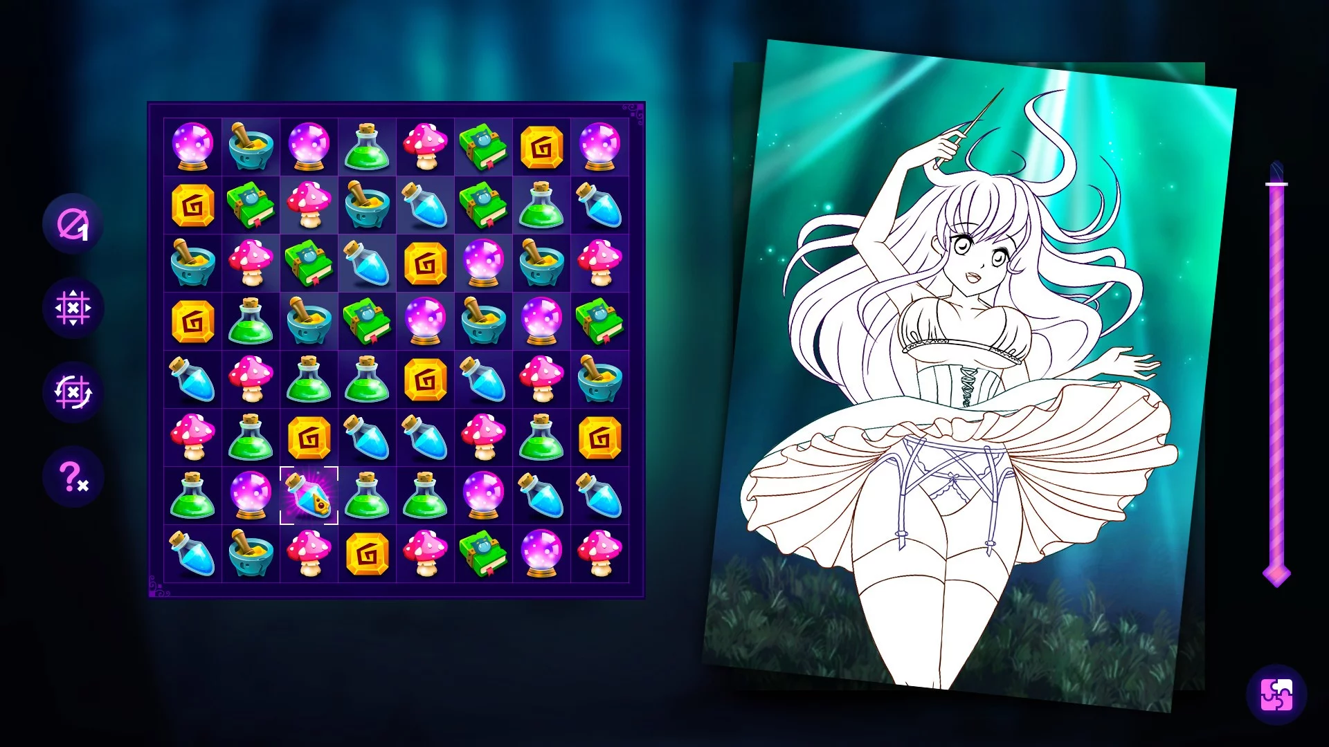 Изображение игры: Keyhole Spy: Naughty Witches