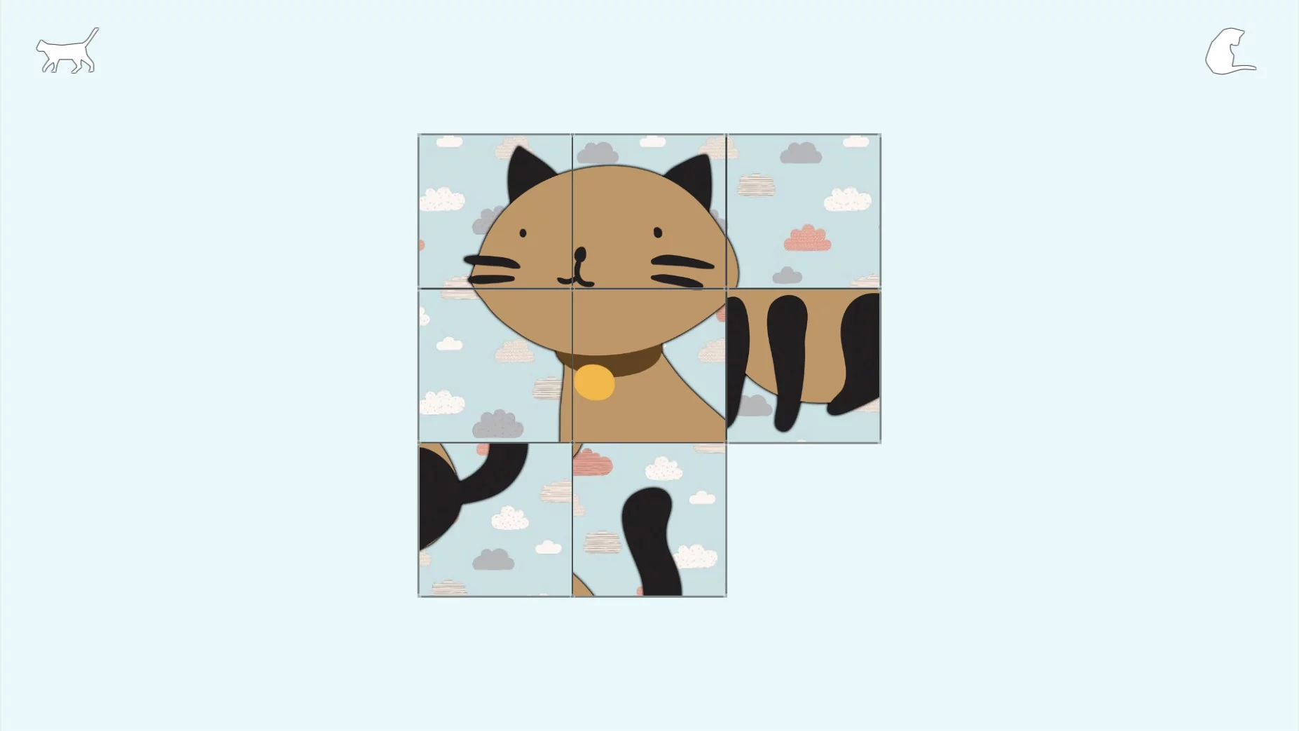 Изображение игры: Cat's Puzzle /ᐠ｡ꞈ｡ᐟ\