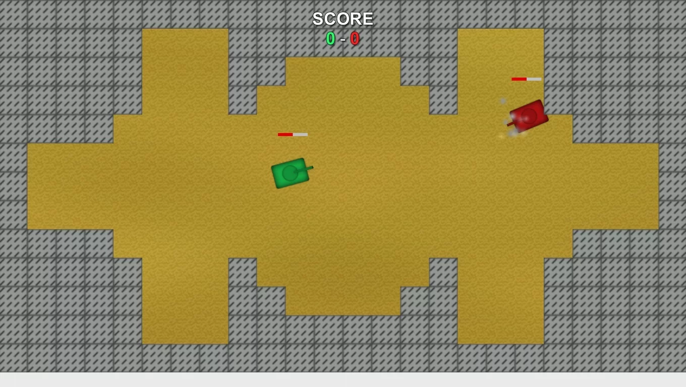 Изображение игры: Coop Tank War